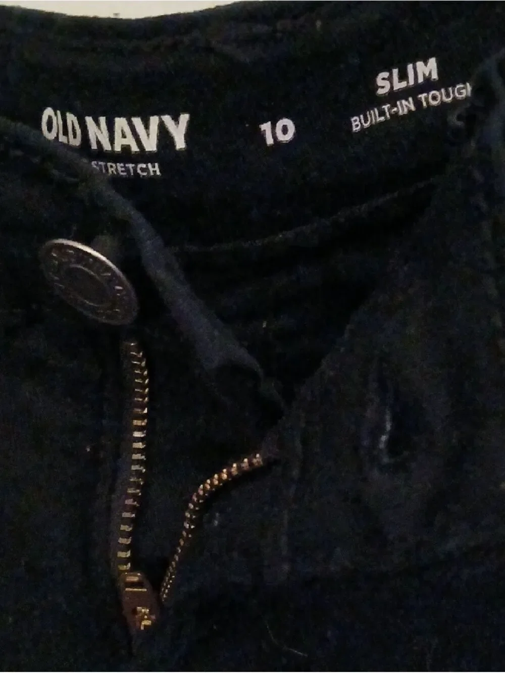 Old Navy Boys Black Slim Straight Jeans